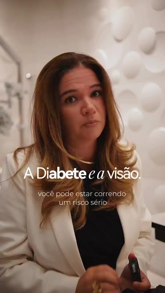 Dra. Aline Lago falando sobre diabetes e a saúde da retina